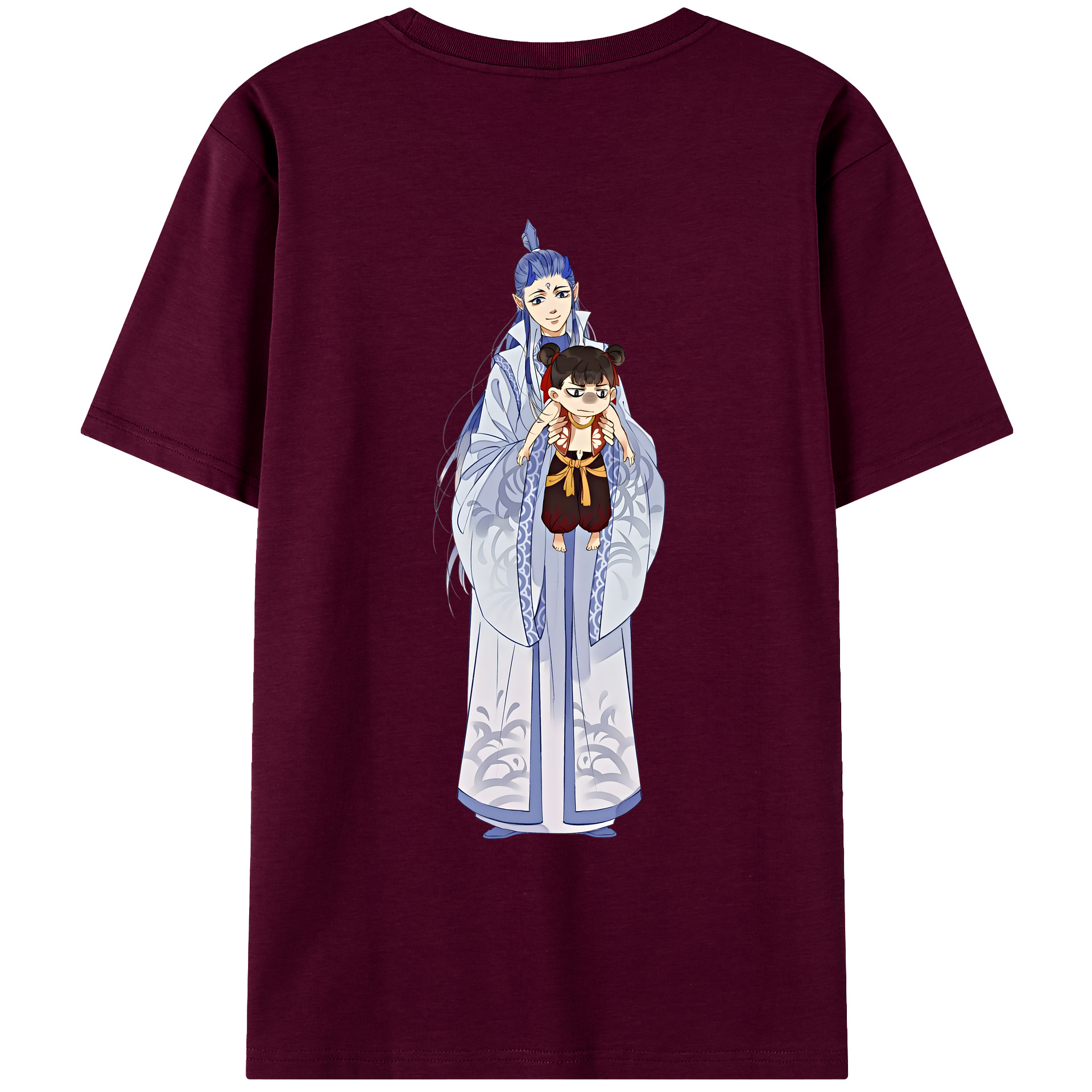（画像用） Ne Zha 2 ナタ 魔童の大暴れ レディース半袖Tシャツ(バックプリント)